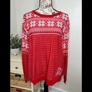Jordann Monogram Red & White Long Sleeve Top